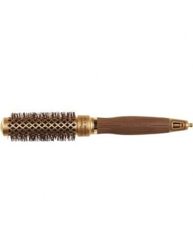 OLIVIA GARDEN EXPERT BLOWOUT SHINE WAVY BRISTLES GOLD&BROWN 20MM