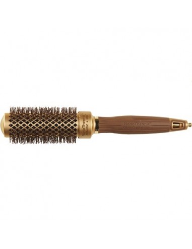 OLIVIA GARDEN EXPERT BLOWOUT SHINE WAVY BRISTLES GOLD&BROWN 25MM