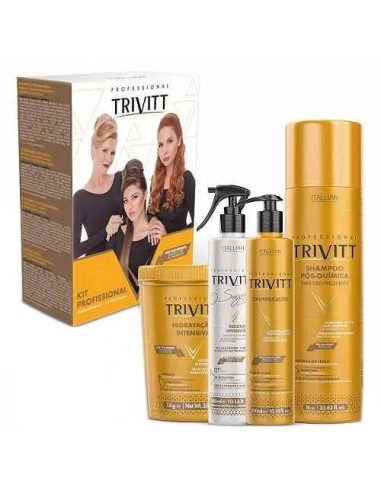 TRIVITT SALON PROFESSIONAL ZESTAW - SZAMPON 1000 ML, MASKA 1000 G, FLUID SECRET 300 ML, ZABIEG KAUTERYZACJI 300 ML