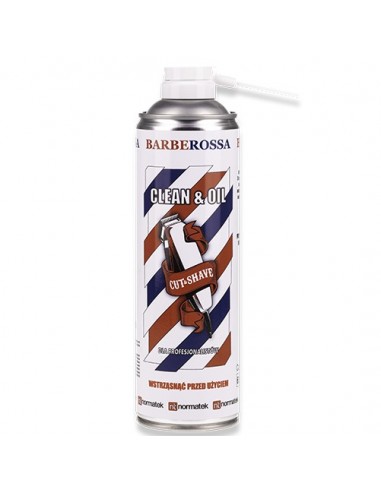 BARBEROSSA CLEAN & OIL 5w1 CZYSZCZENIE I DEZYFENKCJA PRZYBORÓW FRYZJERSKICH 500ML