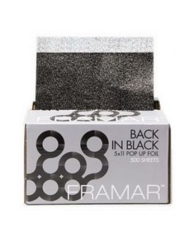 FRAMAR FOLIA ALUMINIOWA CZARNA RYFLOWANA BACK IN BLACK 101M R-EMB-MBLK