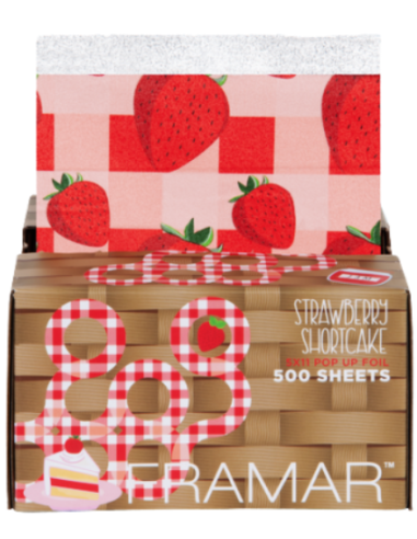 FRAMAR FOLIA ALUMINIOWA W PASKACH STRAWBERRY SHORTCAKE 500szt.