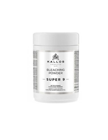 KALLOS ROZJAŚNIACZ SUPER 9 BLEACHING POWDER DO 9 TONÓW 500G